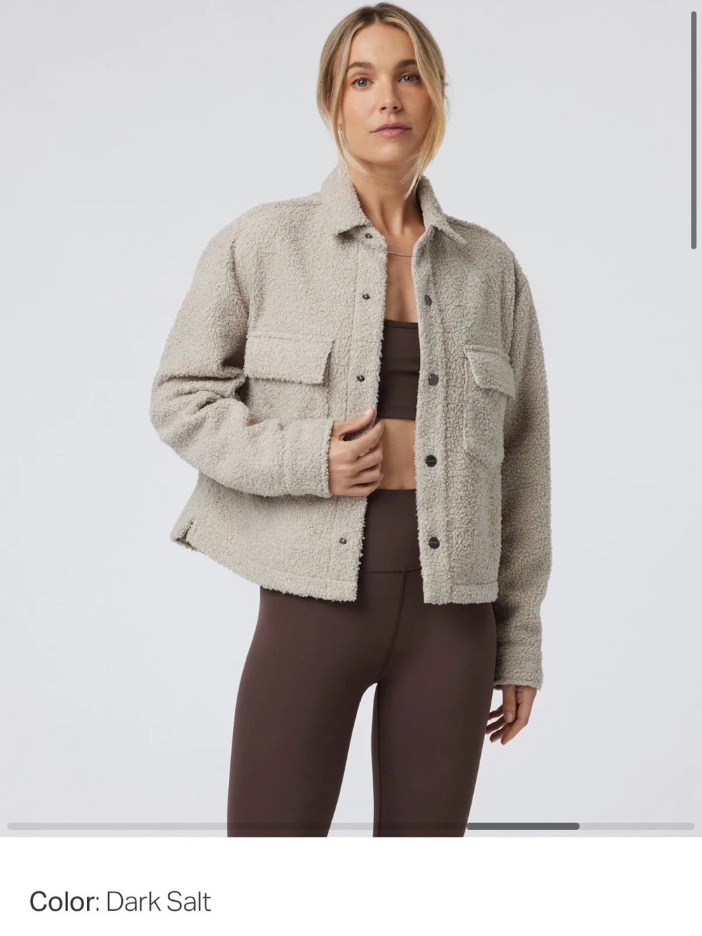 Vuori Sycamore Shirt Jacket in Dark Salt